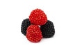 Gummy Red and Black Raspberries